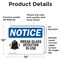 Signmission Glass Break Detector In Use Sign With Symbol, 14 in W x Rectangle, Vinyl Decal OS-2PACK-NS-D-1014-L-13106 - alternate 3